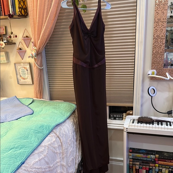 Vera Wang Dresses & Skirts - Vera Wang Blair Dress Elegant Brown Sleeveless Gown size 12
